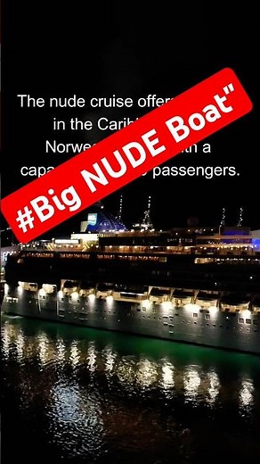 "Big NUDE Boat" Left Miami With Thousands of Bare Cruisers 😍 #shortsfeed #cruiseship