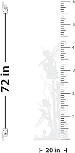 Fairy Growth Chart Wall Decal (White)