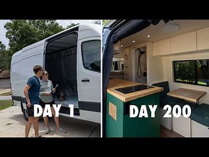 ULTIMATE Van Build Time-lapse | We Built a Modern Full-Time Home