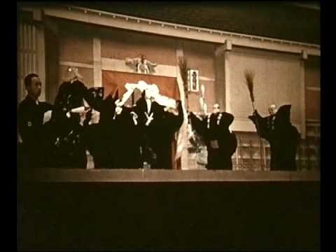 Japan's puppet theatre Bunraku in 1957 文楽