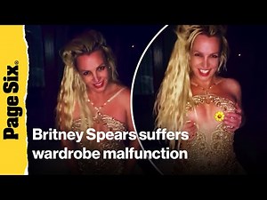 Britney Spears suffers wardrobe malfunction in Instagram video
