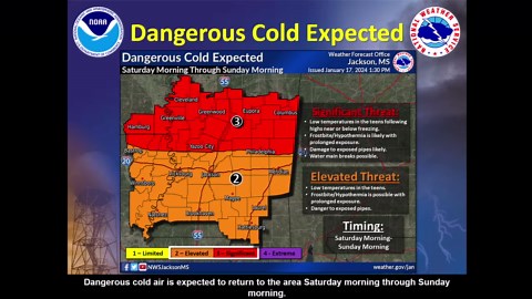 1.4K views · 21 reactions | Here is our weekly weather briefing for January 18 2024 -Light rain showers will occur across the area today. -High pressure over the Central Plains will keep conditions quiet through the weekend. -Keeping an eye on a potential flood threat next week. | US National Weather Service Jackson Mississippi | Facebook