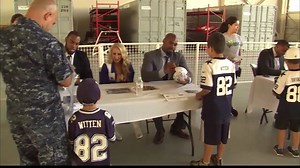 In Ventura County the Dallas Cowboys and Cheerleaders signed autographs for hundreds of men and women in uniform and their families. | FOX 11 Los Angeles