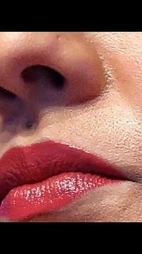 South Actress Beautiful Nayanthara Nose and Lips Closeup