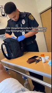 594K views · 2.3K reactions | Hospital security going through your stuff while you’re in the bed, what do you think about this? . . . #nurselife #nursehumor #hospitalhumor #healthcarehumor #healthcareworkers #nursesofig #fyp #rnlife #nurse #scrublife #doctor #nursing #medsurg #erlife #icu #hospital #patientpov #security #workskit #explore #lawyer #security #cna #hospital #lawsuit | HospitalNonsense | Facebook