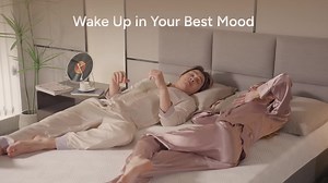 Renanim Gray SFE King - Split Adjustable Bed Frame + Firm Hybrid Memory Foam Mattress-USB, Under Bed Light, Wireless Remote, APP SFE Split King + Firm HB Mattress