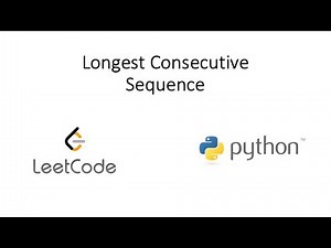 Leetcode - Longest Consecutive Sequence (Python)