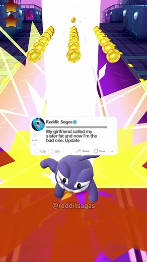 Update - My girlfriend called my sister fat and now I'm the bad one. #fbreels #redditstoryteller #reels2023 #reelsfb #reelsviral #redditstorytime #redditreadings #redditposts #redditmemes #reddit #parkour #minecraft #subwaysurfer #askreddit | Reddit Sagas