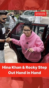 #SCREENReels: In their latest public moment, Hina Khan and her husband held hands—calm, connected, and completely in sync. Subtle, but full of love. (SCREEN, Hina Khan, Rocky Jaiswal, Hina Khan Marriage, Hina Khan Husband, Couple Goals, Celebrity Couple, Chemistry Rating, Television, Entertainment, Bollywood) | Indian Express Entertainment