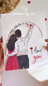 339K views · 5.2K reactions | Diy valentines day card . . watch the full step-by-step tutorial with measurements on my youtube channel! link in bio - don't miss it . . buy my handmade stuff on grify.in . . #HandmadeLove #ValentinesDay2026 #DIYGifts #DIYValentines #ValentinesDIY #CoupleGoals #RelationshipGoals #LoveCraft #ValentineGifts #ValentineGift #CoupleGiftIdeas #ValentinesGiftIdea #LoveReels #AnniversarySurprise #lastminute #diygiftideas #lastminutegifts | Gayatriscrafts | Facebook