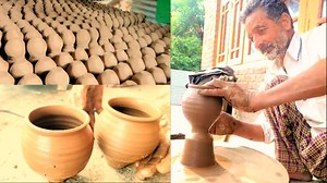 Meet Abdul Aziz Kumar who crafts traditional pottery utensils in soibug Budgam at the age of 60 | Early Times