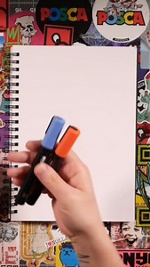 How to blend Posca pens! No water, no brushes! | Doodle with Korp