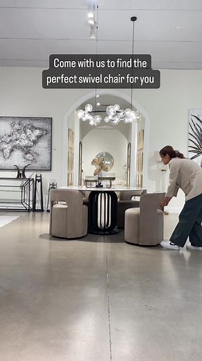 The perfect swivel chair does…exist. #occasionalchair #swivel #swivelchair #swivelchairs #homedecortrends #homedecortips #dreamhome #livingroomstyling #livingroomstyle #luxurylife #luxuryinterior #homeworld #modernfurniture #furniture #homesweethome #koalaliving #boucle #velvet #velvetfabric #homedecor #instahomes #pinteresthomes | Koala Living