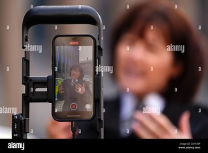 Police Scotlands Chief Constable Jo Farrell speaks to the media during the Police Scotland national launch of body-worn video cameras at Dundee Police Station. Picture date: Wednesday March 26, 2025 Stock Photo - Alamy