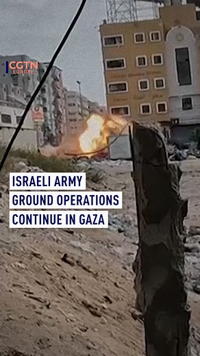 Footage released by the Israeli army shows soldiers operating in the Gaza Strip, targeting what they believe is a Hamas command center housed among thousands of ailing and sheltering civilians. | CGTNEurope