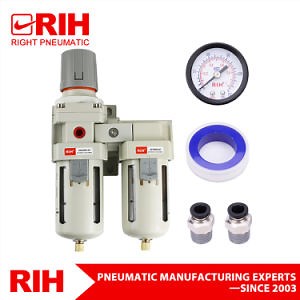 [Hot Item] China Factory SMC AC4011 G1/2'' SMC Type Pneumatic Air Filter Regulator F. R. L Combination Air Source Treatment