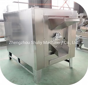 [Hot Item] Drum Type Soybean Baking Machine Cocoa Beans Peanut Roaster Almond Nut Roasting Machine