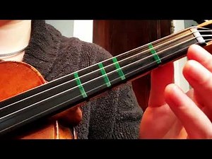 Violin notes on the fingerboard in first position