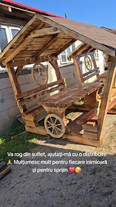 Foisor rustic din lemn masiv 🏡🇷🇴 | Mobilier Rustic