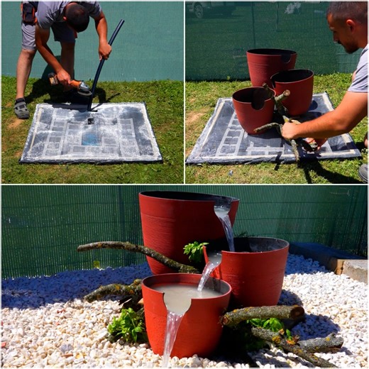 Zen garden fountain pot | Magic Hands Creations