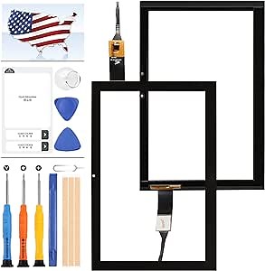 Digitizer for Acer Iconia One 10 B3-A40 A7001 10.1inch Touch Screen Digitizer Full Glass Panel Len Replacement Kits with Free Tools(Without Frame) (Black)