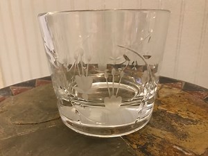 Stuart Lead Crystal Bowl Fuchsia Pattern - Etsy