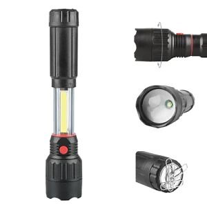 [Hot Item] Multi Functional Rechargeable LED Torch Light Flashlight Rechargeable Work Lamp Flashlight with Side Light