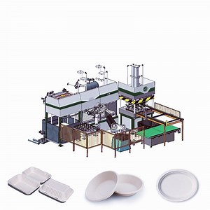 [Hot Item] Rice Straw Sugarcane Bagasse Pulp Disposable Cup Paper Tableware Plate Making Machine