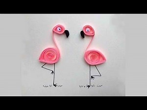 How to Make Paper Quilling Bird (Egret) | DIY | Paper Quilling Home Decor Designs | Egret DIY Craft