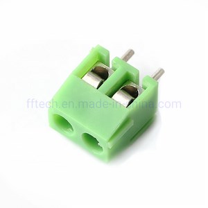 [Hot Item] Factory Supply 128V-2p Terminal Block Connector 3.81mm 2POS 3POS Side Entry Term Blk PCB Screw Terminal Block