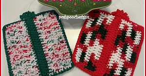 Christmas Gift Hot Pads / Pot Holders Crochet Pattern By Sara Sach
