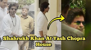 Bollywood King Shahrukh Khan Arrives To Meet Rani Mukerji house After Yash Chopra Wife Pamela Chopra Demise #shahrukhkhan #PamelaChopra | Varinder Chawla
