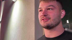 #Hawkeyes tight end Luke Lachey on decision to return for another season at Iowa. | Keith Murphy