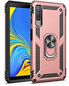 Korecase Compatible with Samsung Galaxy A50 Case with Ring Kickstand Silver