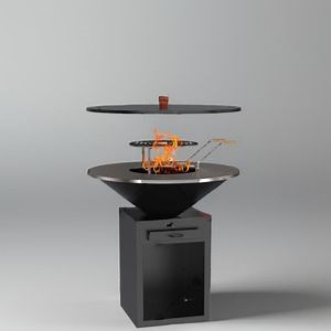 [Hot Item] Outdoor Cooking BBQ Brazier Fireball Corten Steel Fire Table Barbecue Grill