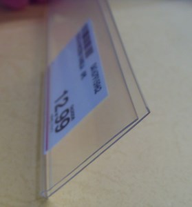 [Hot Item] Clear Price Label Strip for Supermarket Shelving