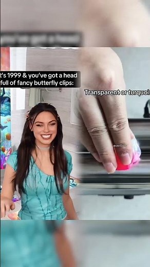 The butterfly clips that fluttered like that were elite! 🦋 #90s#90sfashion#nostalgia#90skids#millen