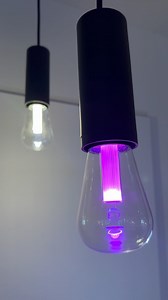 Add some seriously stylish mood lighting to any setup with these stunning Hue Lightguide bulbs - designed to be on display💡 #philipshue #moodlighting #lightingdesign | Philips Hue