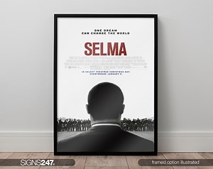Selma Movie Poster | Tom Wilkinson | Carmen Ejogo | Giovanni Ribisi | 2014 | Movie Prints for Cinema Rooms | Home Decor | A0 A1 A2 A3 A4 A5 - Etsy UK