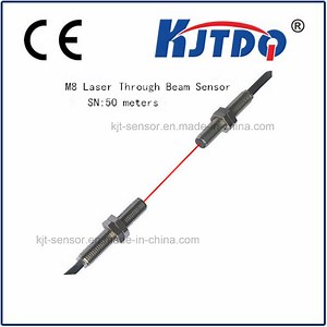 [Hot Item] M8 Laser Through Beam Sensor Switch with 50m Sensing Distance