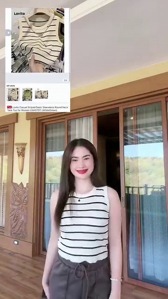 14K views · 623 reactions | Use my code “LOVITO GHIN” Lovito_official #Lovito Lovito Women Casual Plaid Geometric Sweater LNA39270 Link: https://shp.ee/cnwh6Y4 Lovito Casual Striped Basic Sleeveless Round Neck Tank Top for Women LNA07011 Link: https://shp.ee/3FCzvTc Lovito Women Casual Plain Plicated Jacket LNE37288 Link: https://shp.ee/sMfnFJx | Ghin | Facebook