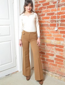 Vintage 70s Brown Tailored Flared Bell Bottom Trousers – Size XS - Etsy