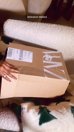 Zara Furry Holiday Heels for Stylish Outings