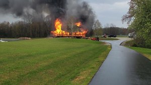 Southeast Indiana house completely destroyed by fire