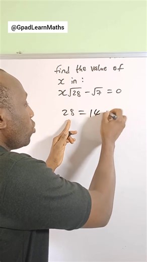 How to Calculate an Equation Containing Surds. #surds #equation #surdicequation #surdic #rational #radicand #gpadlearnmaths | Gpad Learn Maths