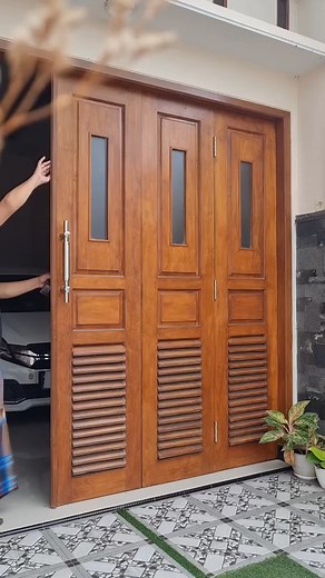 Garasi multifungsi- tim yang manfaatin garasi saat ada acara- Gak perlu capek usung2 furniture lagi #idedesainrumahmodern | Ide Desain Rumah Modern