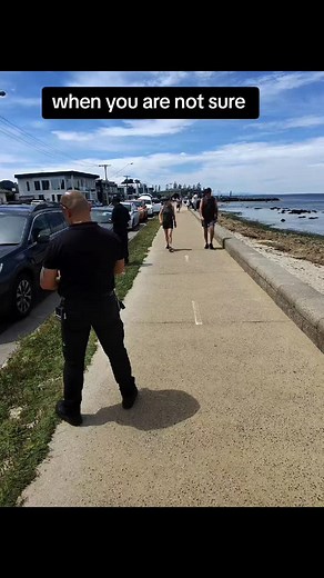 Better be sure then sorry #melbourneaustralia #ticketofficer #beach | Hayle Ki