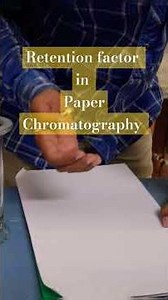 How to Calculate Retention Factor in Paper Chromatography? #physics #experiment #chromatography #a