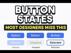 Your UI Buttons Are Confusing — Fix States, Size & Hierarchy