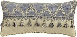 Croscill Nadia Boudoir Pillow, Light Grey